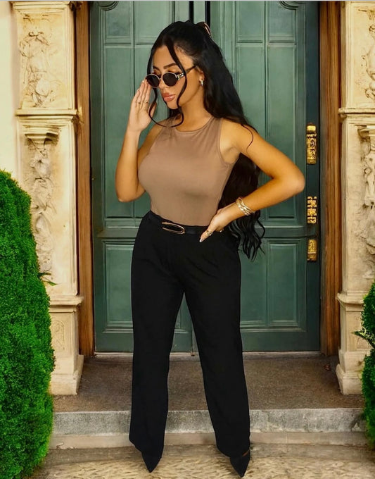 Mittoshop Pintuck Detail High Rise Pants