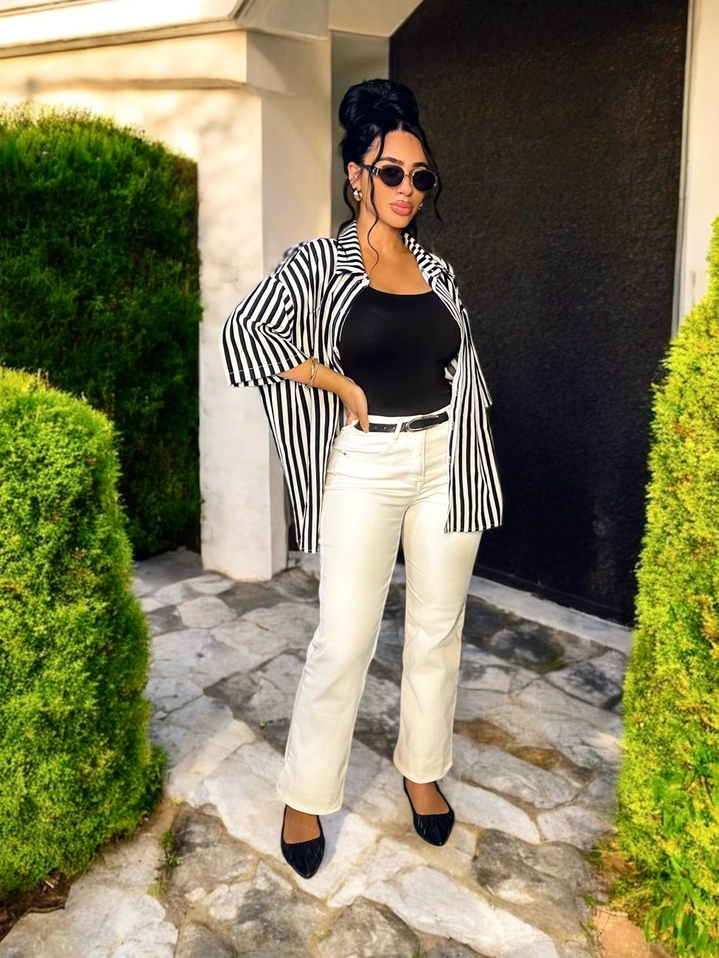 RISEN Full Size High Waist Straight Jeans