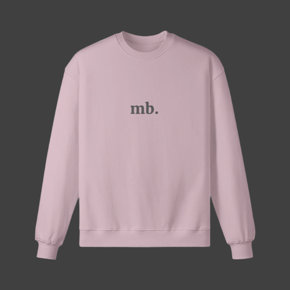 mercy boutique - mb. brand logo crewneck