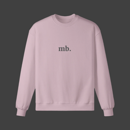 mercy boutique - mb. brand logo crewneck