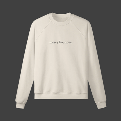 mercy boutique. embroidered crewneck